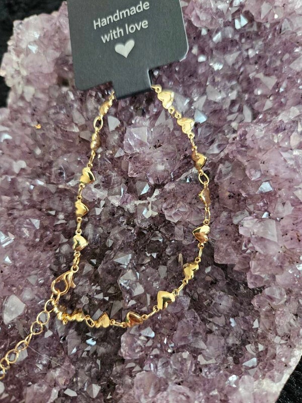 gouden armband hartjes