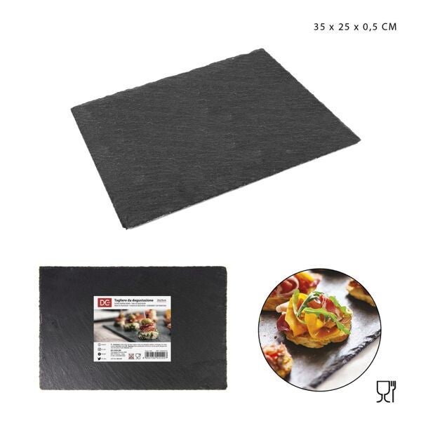 DC CASA Serveerplank van leisteen – Rechthoekig 35 x 25 cm