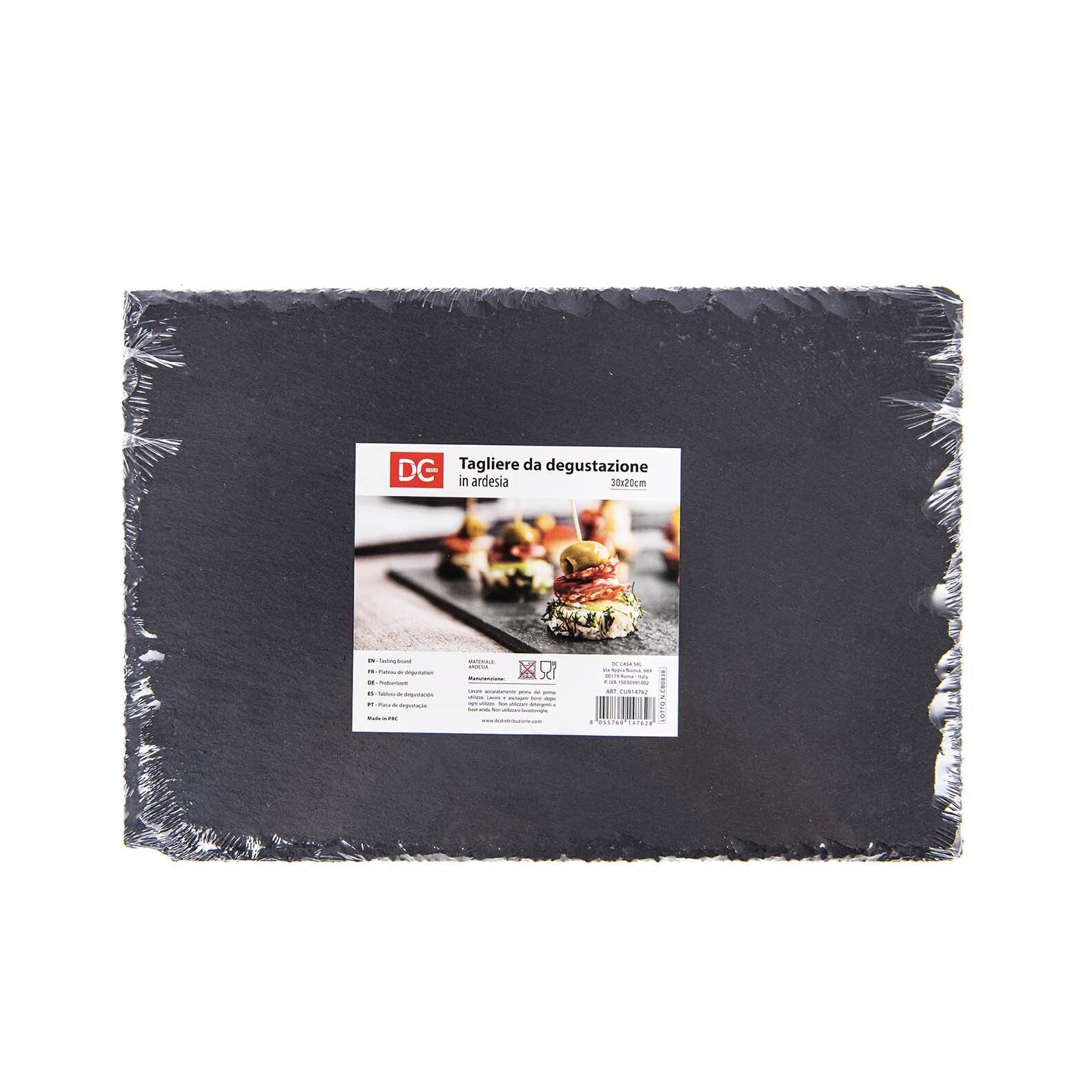 DC CASA Serveerplank van leisteen – Rechthoekig 30 x 20 cm