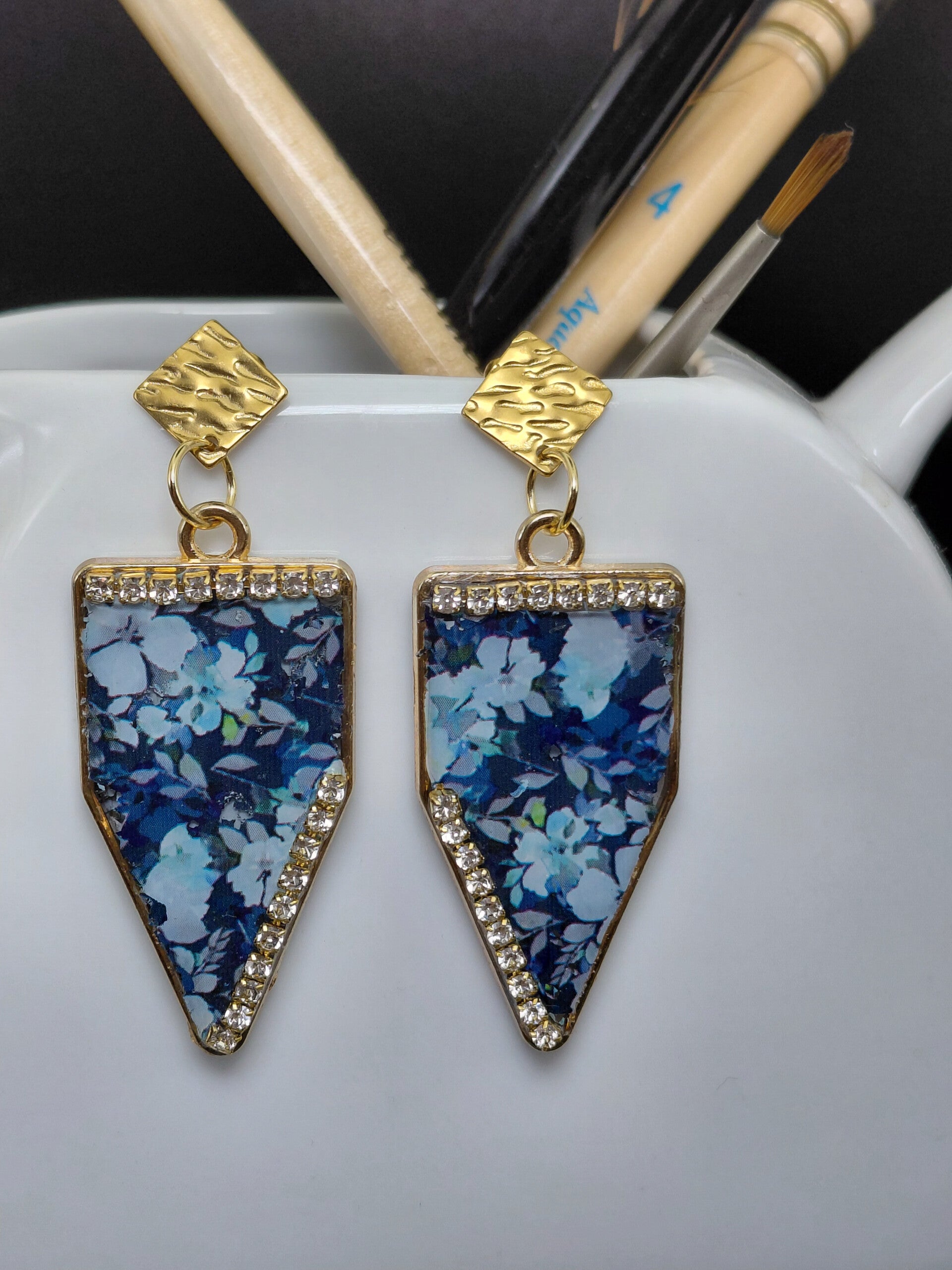 Bouquet de fleurs bleu