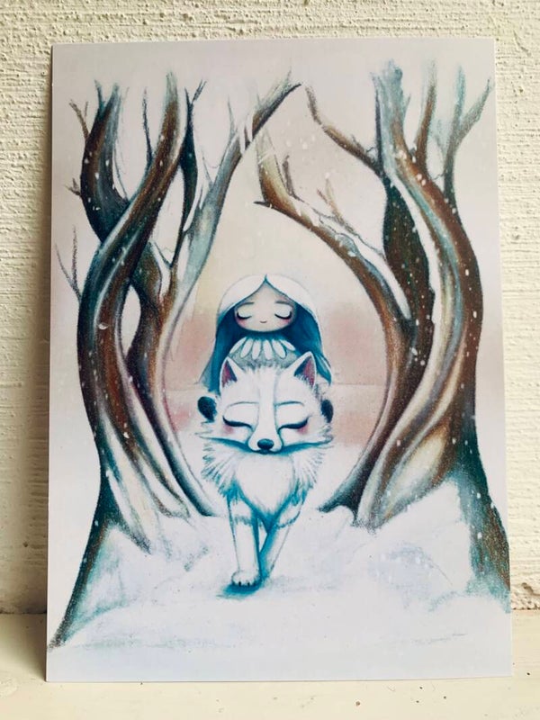 Kaart 'Walk of the white wolf’