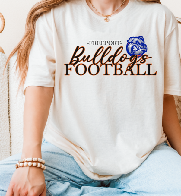 Bulldogs football with logo