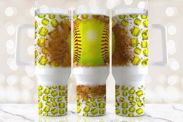30oz softball tumbler