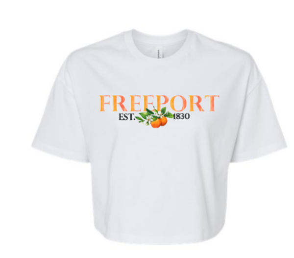 Freeport oranges crop top