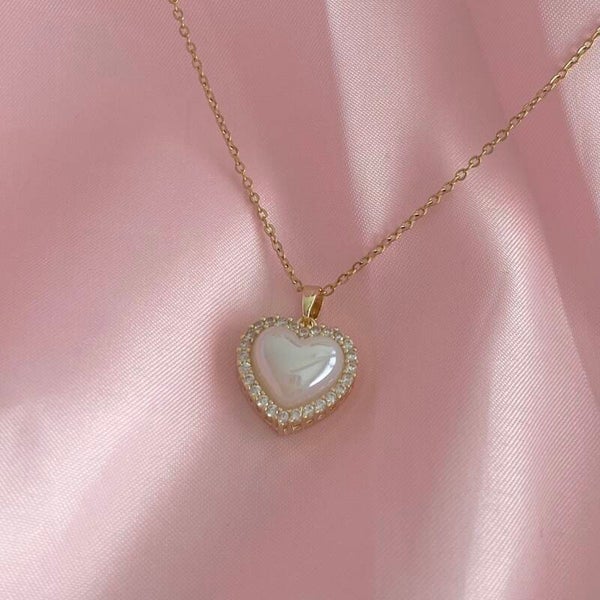 Pearl Heart Necklace