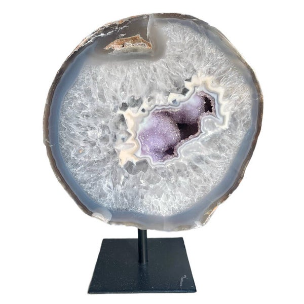 Agate with Amethist