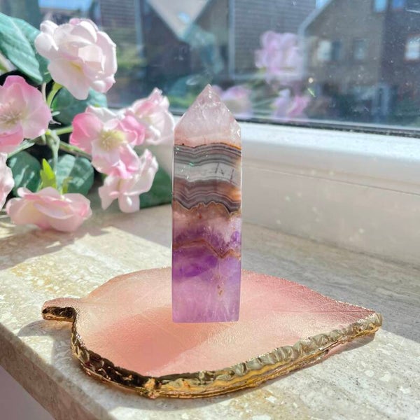 Crazylace Agate X Amethyst Tower