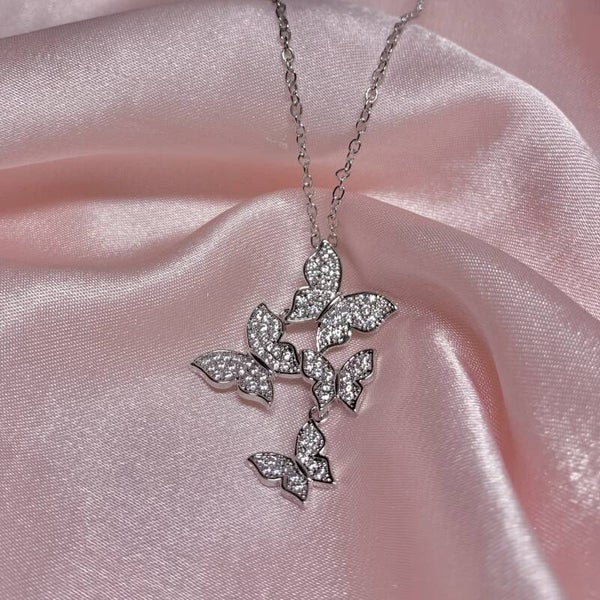 Shiny Butterflies Necklace