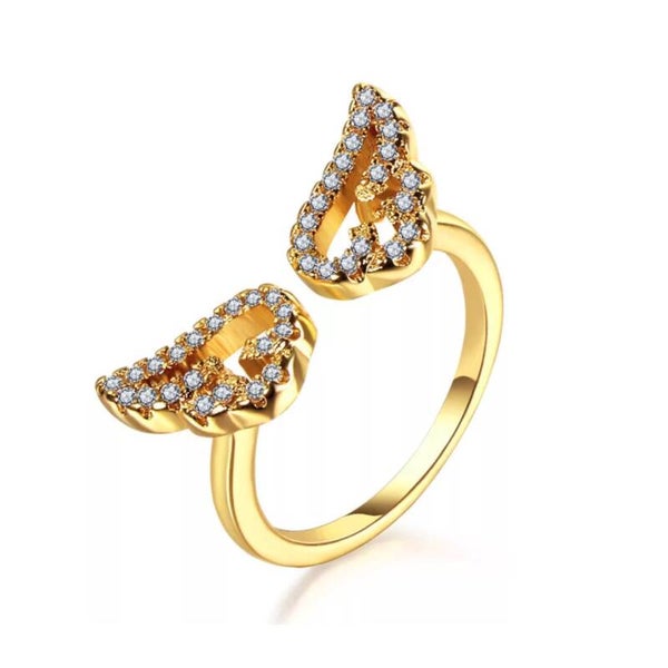 Angle Wings Gold Ring