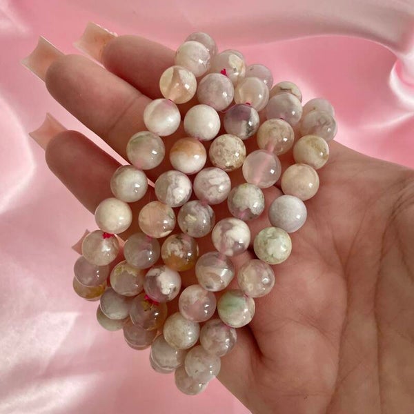 Flower Agate Bracelet