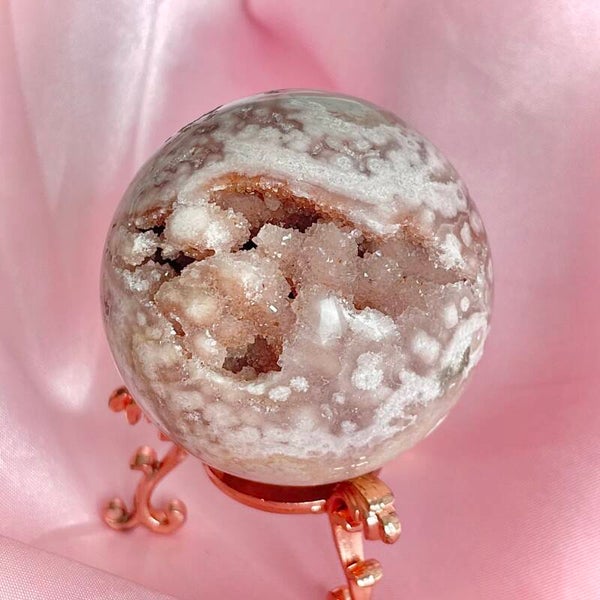 Druzy Pink Amethyst Sphere