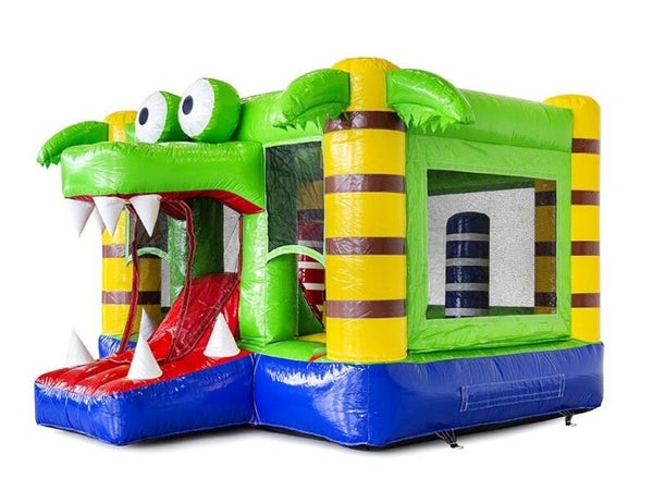 Hüpfburg Kroko