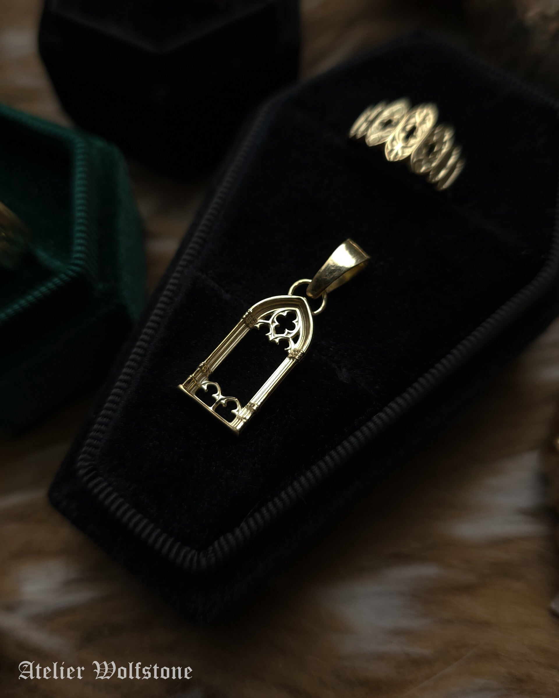 The Cathedral Window Pendant | 14K gold | Made to Order | Regina