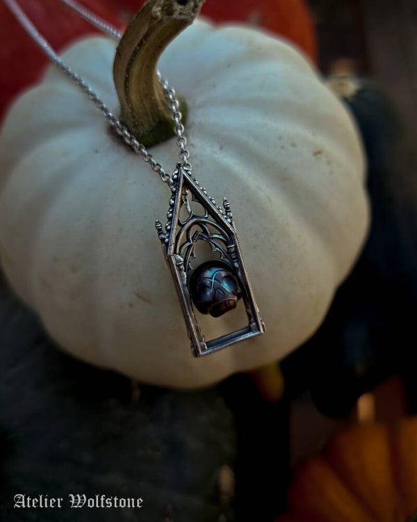 Oh my Gourd | One of a Kind pendant | black pearl | Regina