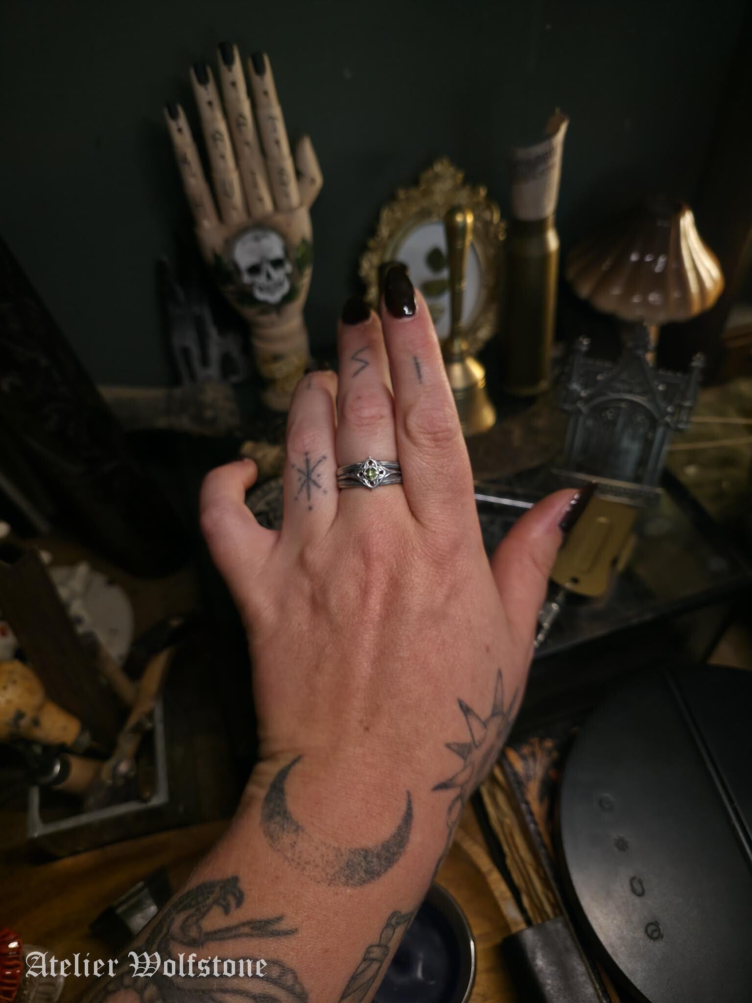 The drama queen Ring | Ready to Send | Size 19,5 | Peridot | Regina