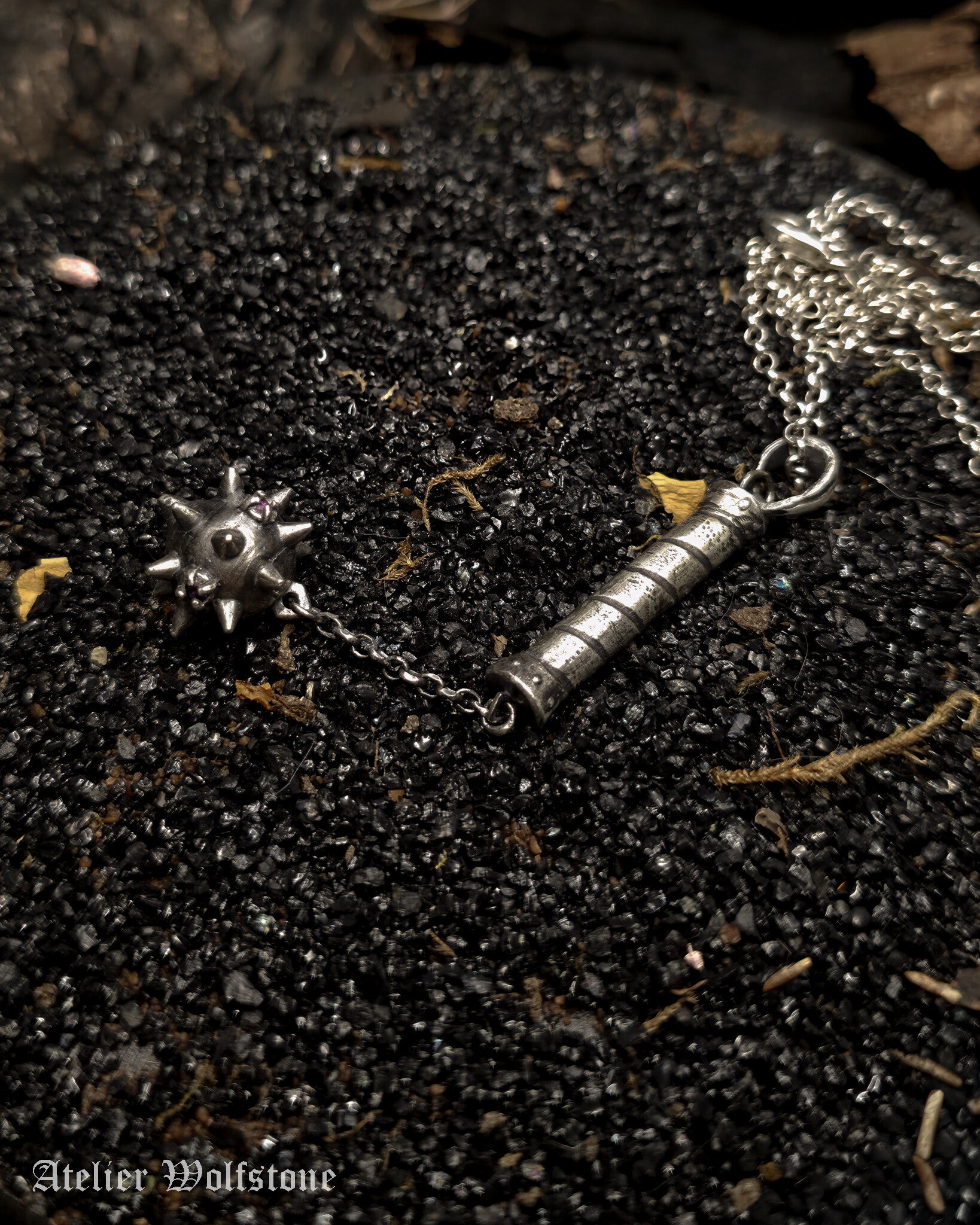 Morgenstern | One of a Kind pendant | amethyst | Nox Ex libris