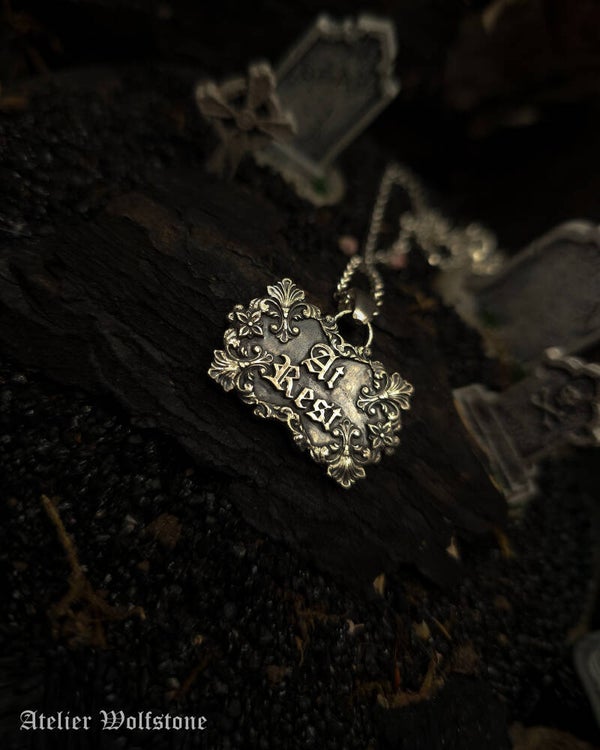 The Coffin Plaque Pendant | Made to Order | Curiosity Cabinet | 30-03 release