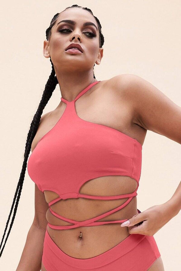 Nessa Top - Criss Cross Halter Top Recycled