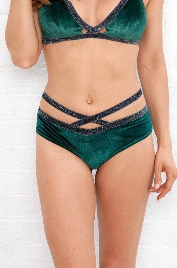 Sienna Bottom - Strappy Low Waist Shorts