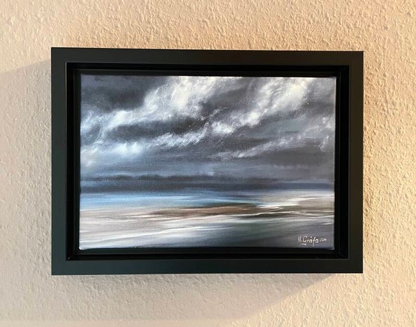 SYLT Hübscher kleiner Kunstdruck auf Leinwand mit Rahmen 20x30cm (Kopie)