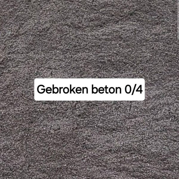 Gebroken beton 0/4 (split)