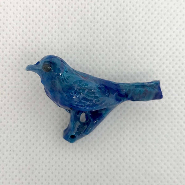 Broche Vogel Blauw