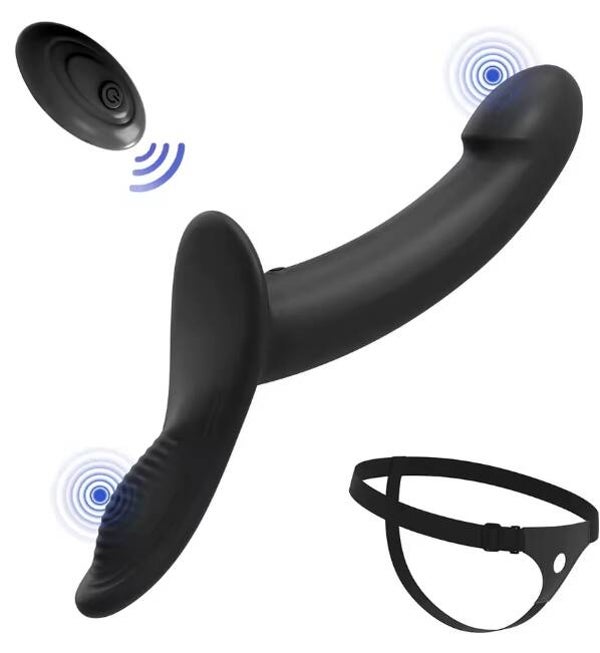 10-Gang-Vibrations-Umschnalldildo, Vibrator, Höschen