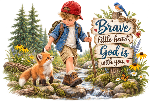 Brave Little Heart, God is With You: Toddler
