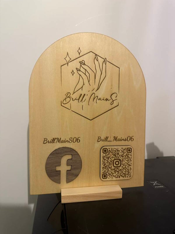 Plaque de présentation sur mesure