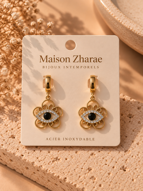 Boucles d’oreilles Fleur Mystique