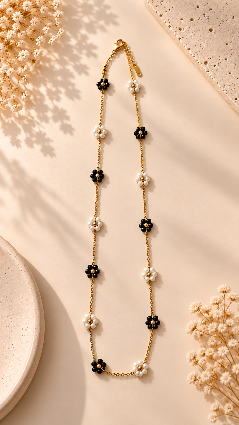 Collier Ébène & Perle