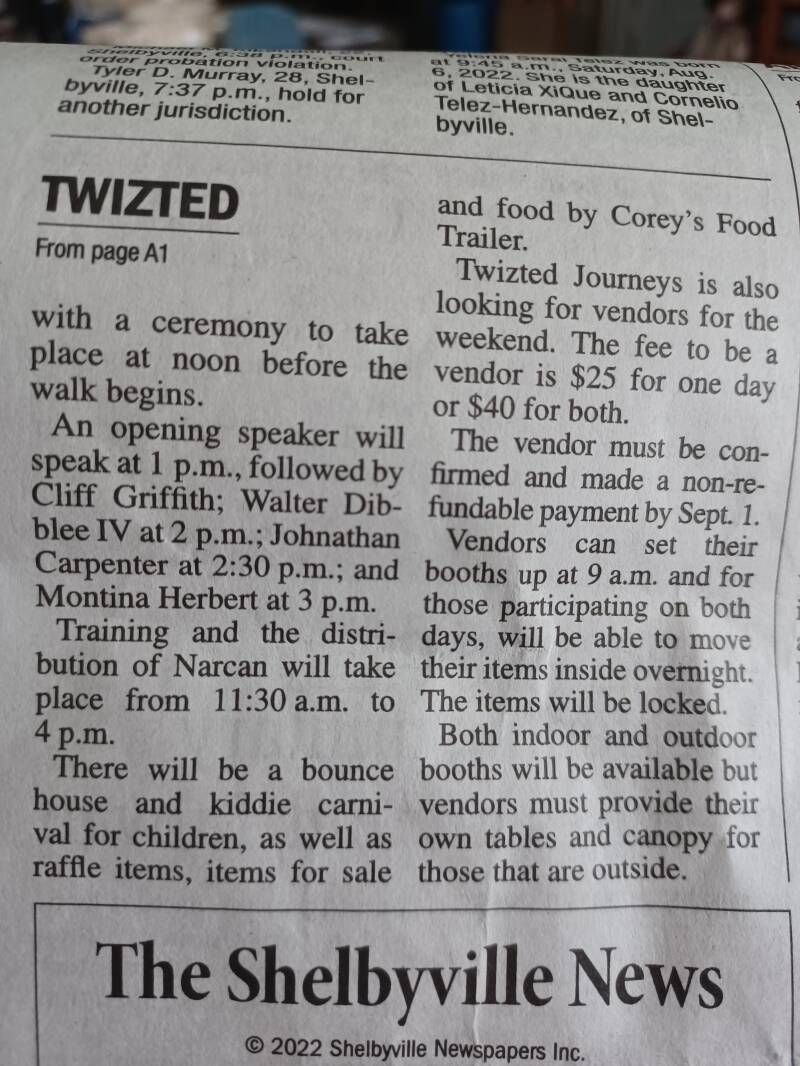 Twizted Journeys August 2022 event