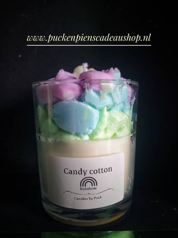 Kaars Rainbow Cotton Candy