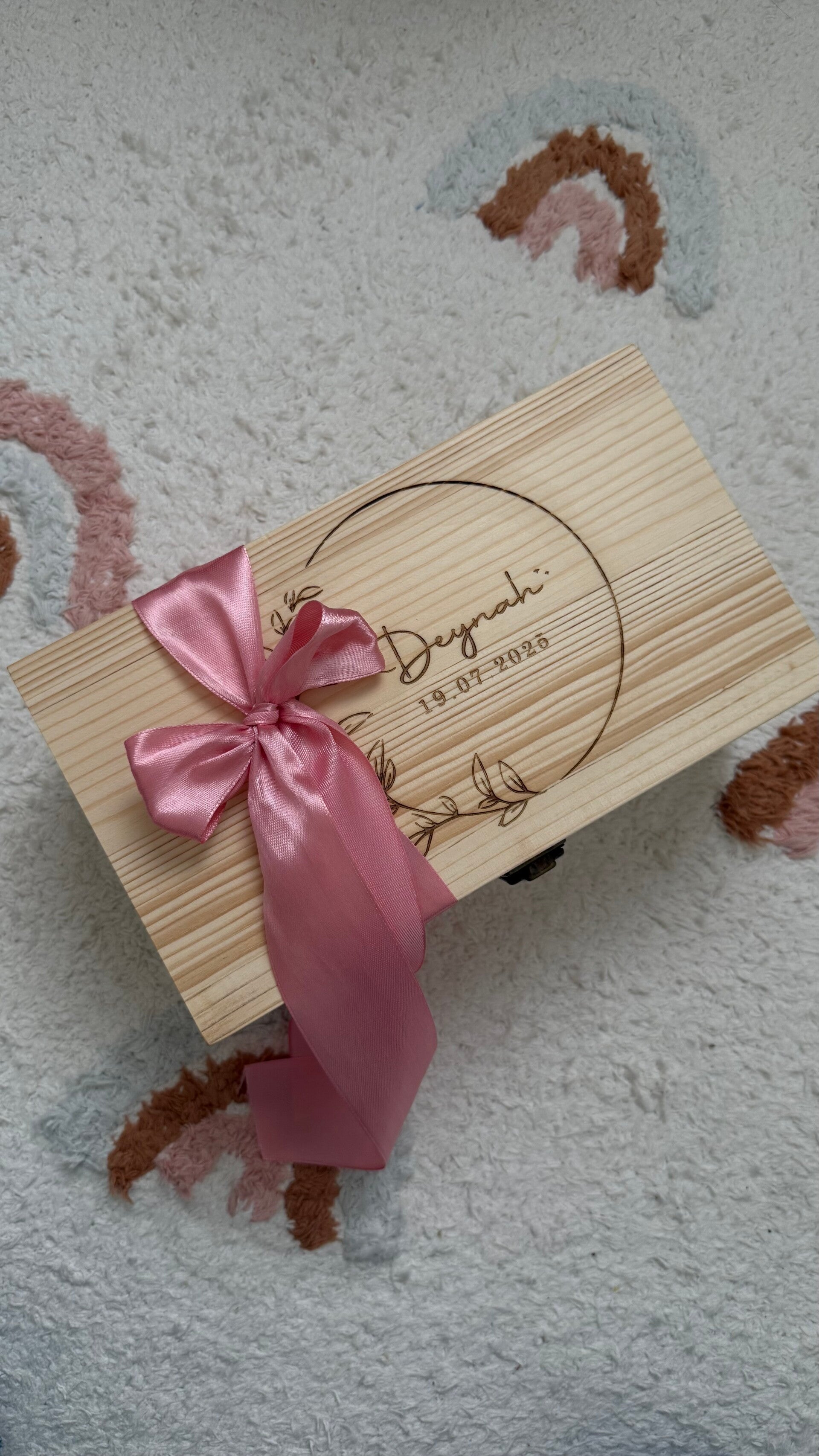 Boîte à souvenirs personnalisée