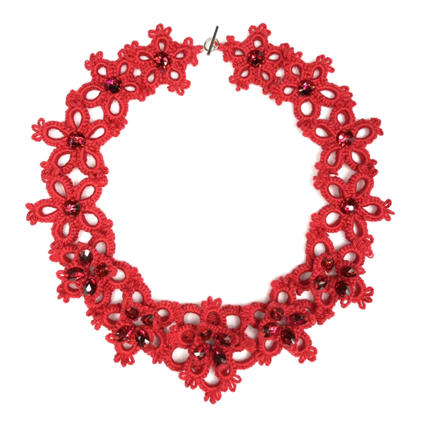 Necklace Bloom in Red