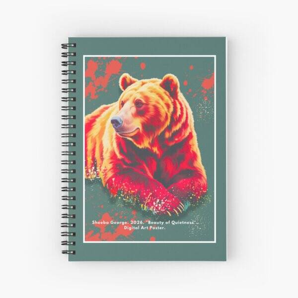 Wild Bear Sit Beauty Quietness