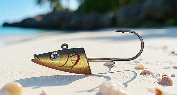 Jighead. 70 gr type4 Sandeel (gold)