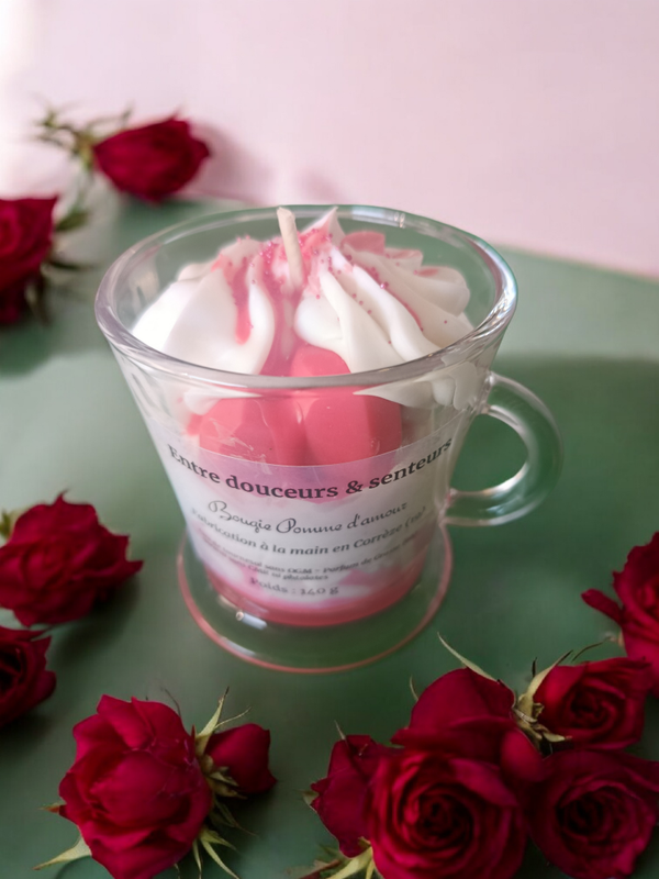 Bougie pomme d'amour