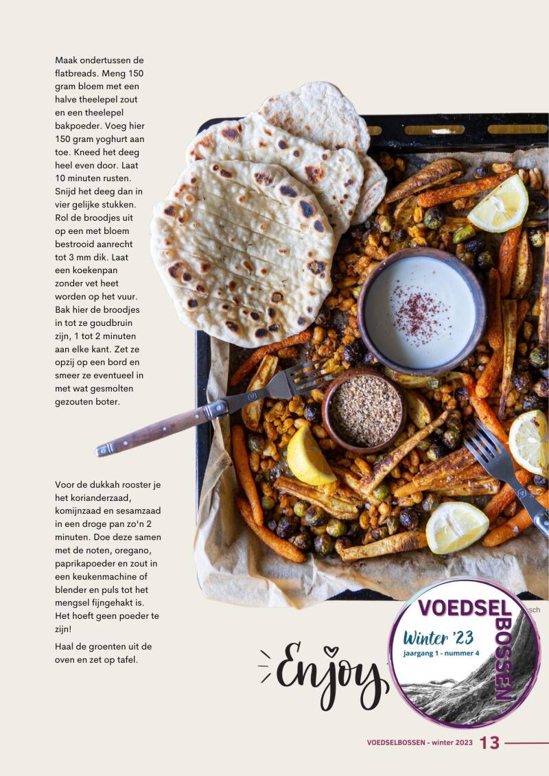 Artikel winter '23 : Recept geroosterde wintergroente