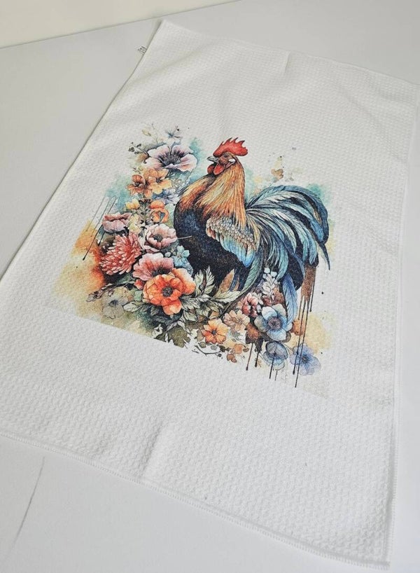 Cockerell waffle tea towel