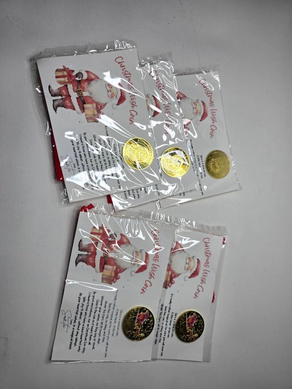 Santa magic Christmas wish coin