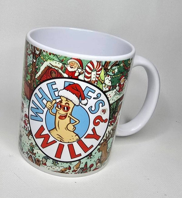 Novelty wheres willy mug