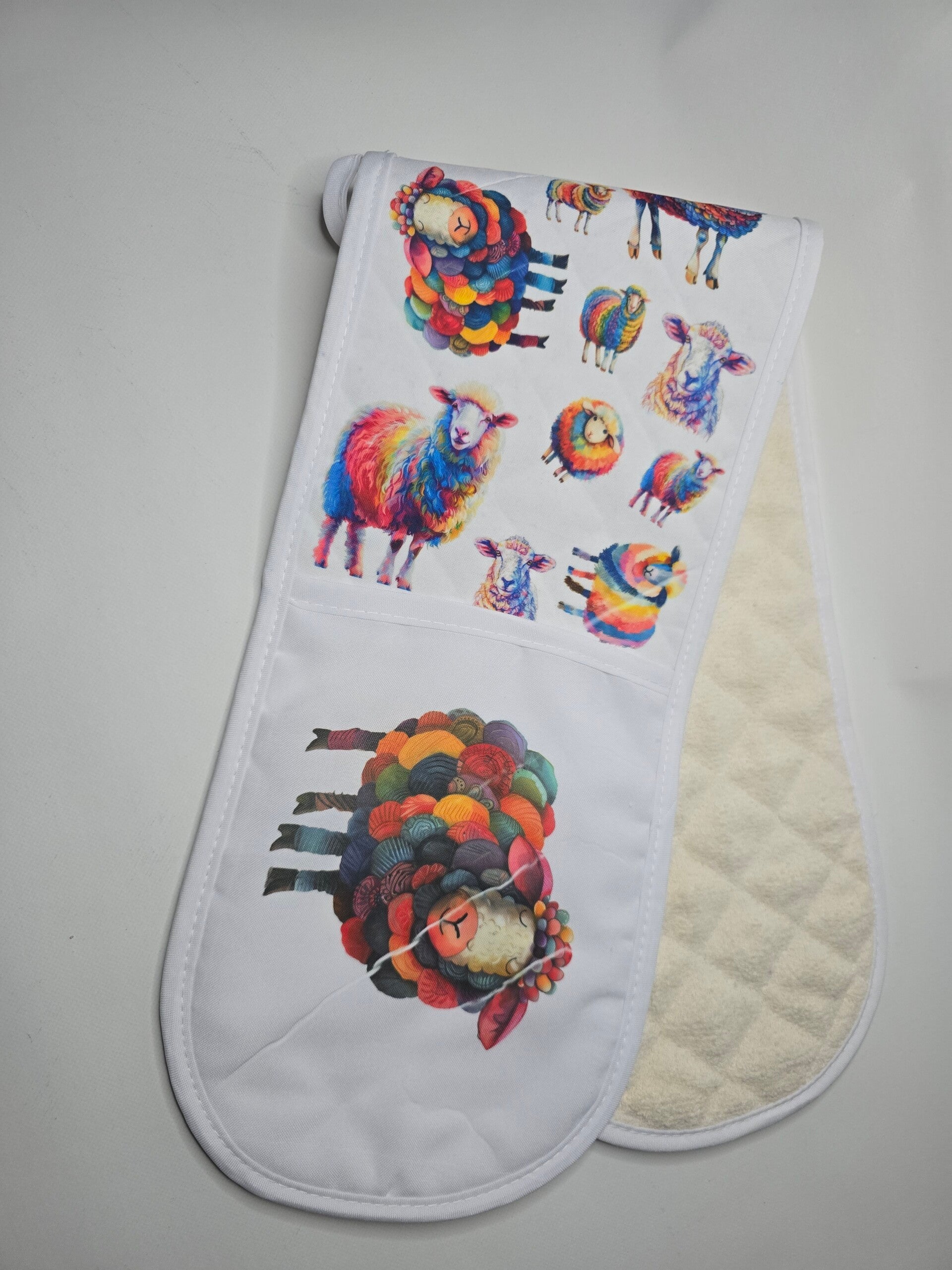 Sheep double oven gloves
