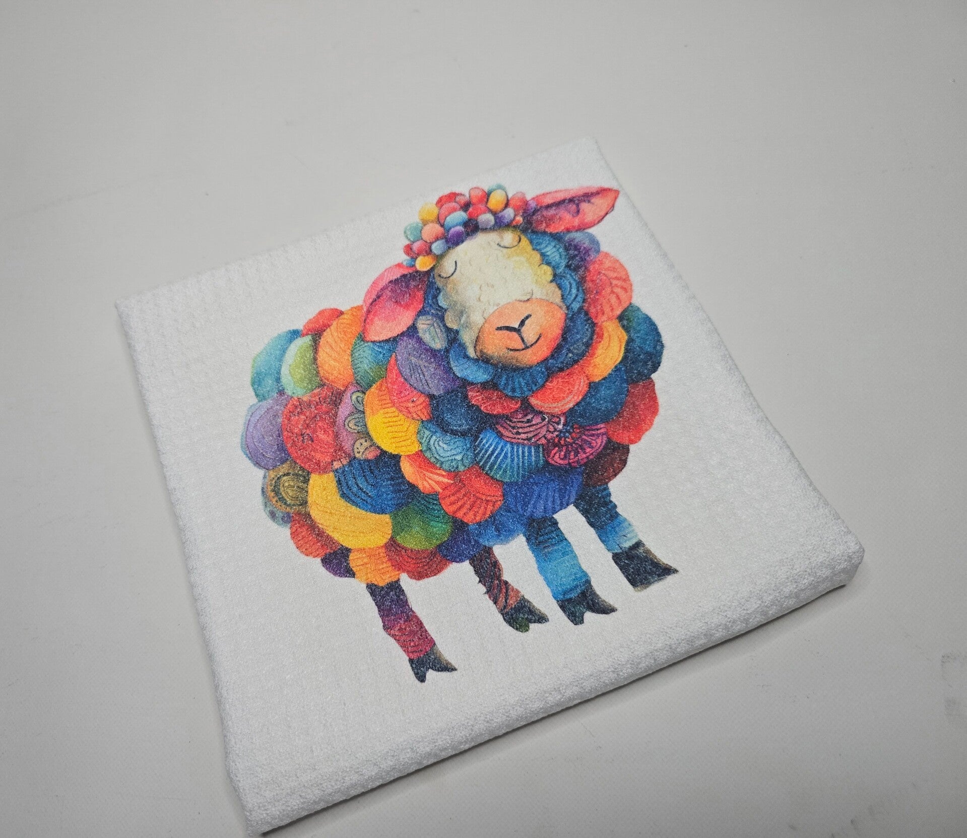 Sheep tea towel