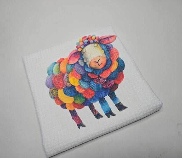 Sheep tea towel