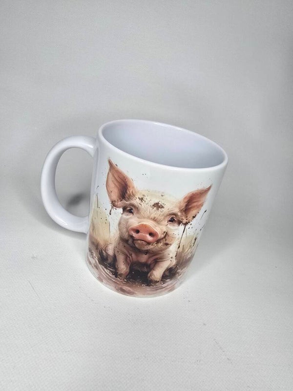 11oz mug pig design