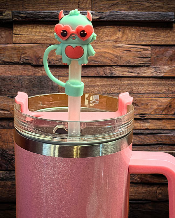 Cute Valentine Straw Topper