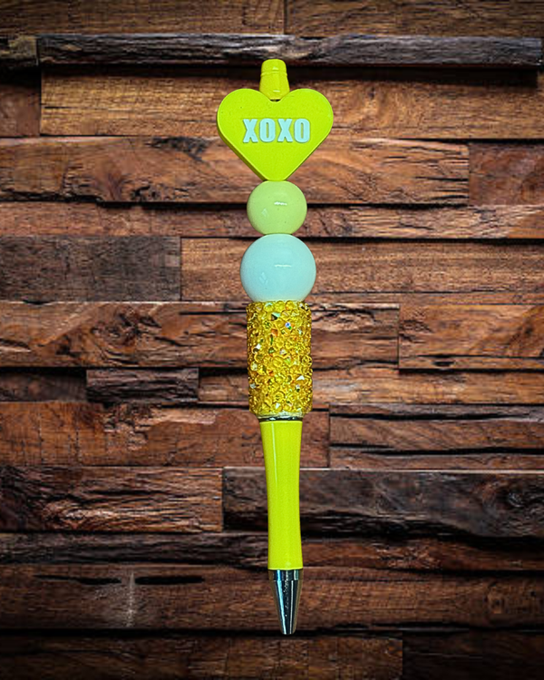 Yellow XOXO Pen