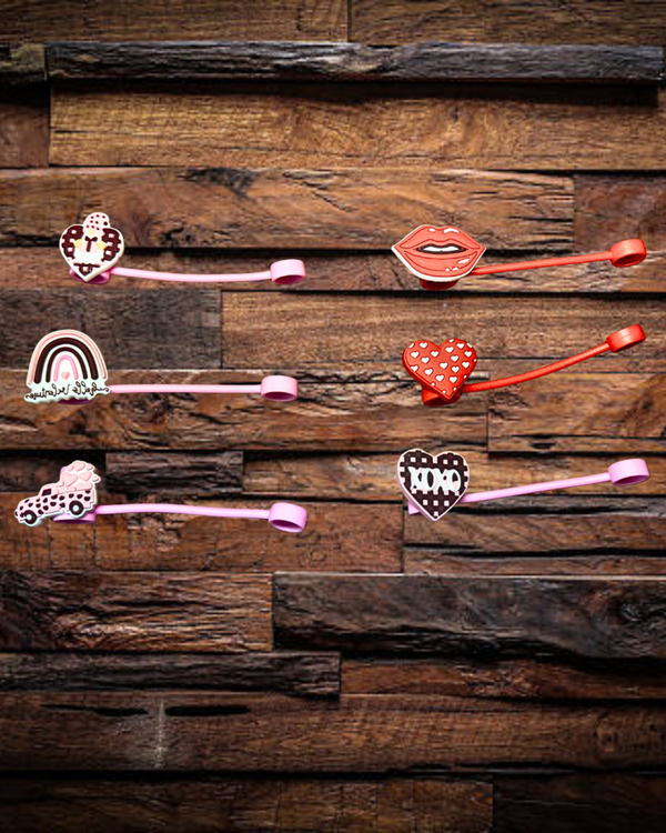 Valentine’s Day Straw Toppers