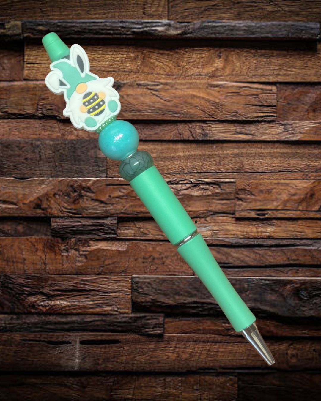 Gnome Easter Bunny With Bee Colored Egg Pen